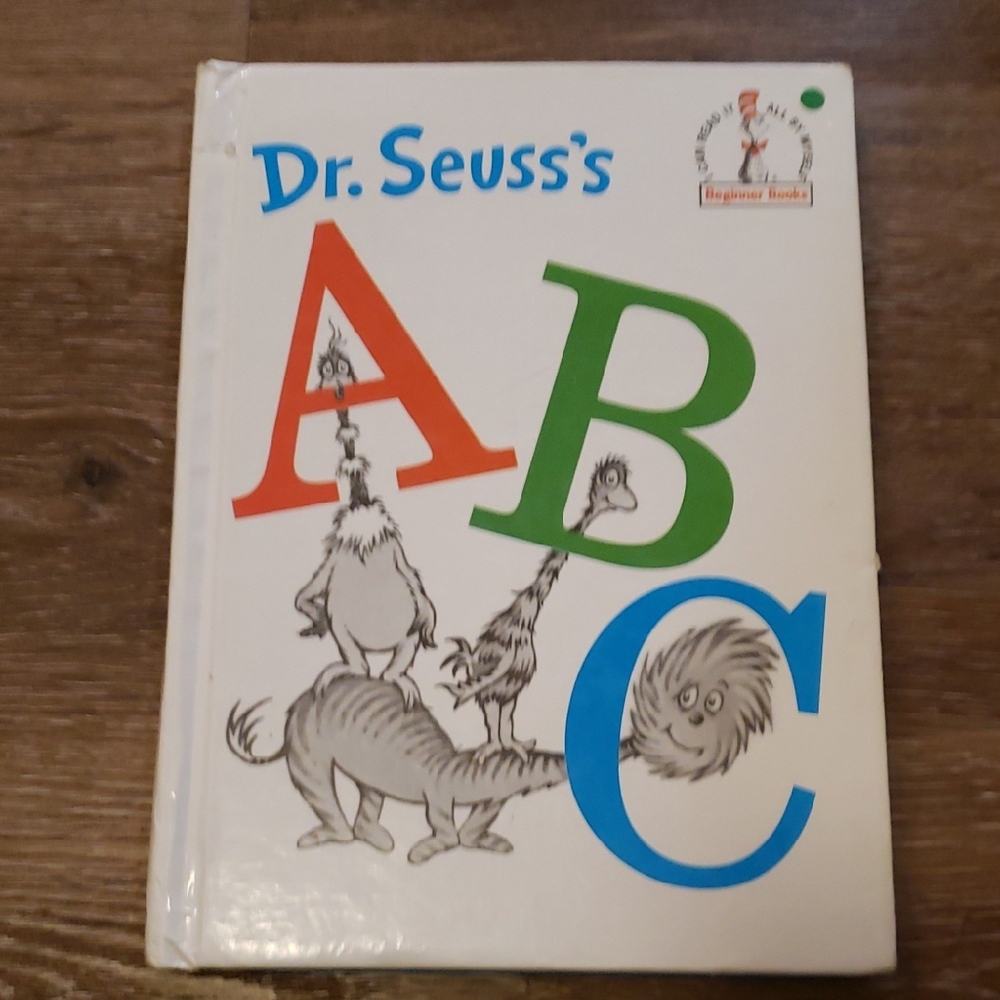 Vintage Dr. Seuss's ABC Hardcover Childrens Illustrated Story Book 1991 retro